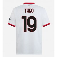 AC Milan Theo Hernandez #19 Vonkajší futbalový dres 2024-25 Krátky Rukáv